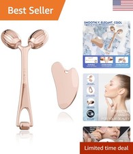Autocuidado esencial: Gua Sha de acero inoxidable y rodillo facial para belleza inspirada