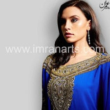 D01 Vestido Árabe Boda Étnico Farasha Elegante Kaftán Marroquí Abaya