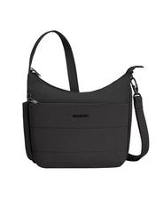 Bandolera mediana TRAVELON ROAM antirrobo negra 43677 nueva con etiquetas