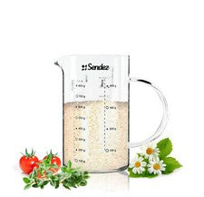 Sendez® vaso medidor 1 L vidrio resistente al calor jarra de medición ayuda de dosificación recipiente de medición
