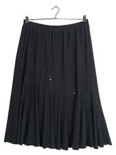 Vestido de verano mujer Daniel Valentin talla 40 L negro flores