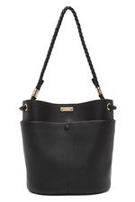 Nuevo con etiquetas Bolso Cubo Chloé Chloe Key Mediano Cuero Para Mujer Negro $2150 Hecho en Italia