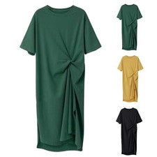 Vestido de moda caliente 1 pieza duradero monocromático para verano estilo coreano