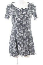 Vestido de verano Staring at Stars talla 34 blanco-negro estampado floral