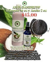 Champú Anticaspa 16 Oz Y Aceite Anticaspa De 2 Oz