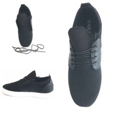 Hombres Negro Ortopédico Diabético Ultraligero Cuero Encaje Choque Cruz Gimnasio Zapato Talla