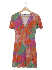 Vestido de verano mujer Mimì-Muà estampado tropical naranja talla XS