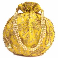Bolso De Mano Tradicional Étnico De Seda Potli Batwa Para Mujeres Y Niñas