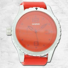 Oozoo Reloj De Pulsera Unisex Serie Vintage Analógico De Caucho Naranja UOC3670A