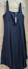Vestido largo para mujer azul marino talla mediana