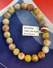Pulsera ágata de encaje loco 8 mm