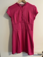 NUEVO minivestido Zara talla L rosa satinado vestido de fiesta vestido de noche