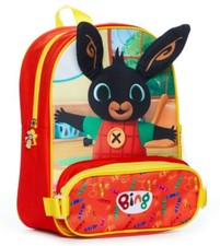 Mochila y estuche para lápices Bing Bunny para niños Mochila escolar infantil Bolsa de almuerzo
