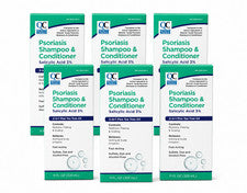 Champú y acondicionador Quality Choice para psoriasis del cuero cabelludo, 11 oz, paquete de 6 medicados