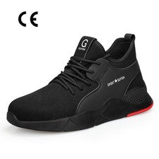 Zapatos de seguridad para hombre Entrenadores de trabajo Mujeres Puntera de acero Botas de senderismo ligeras Reino