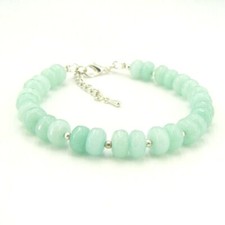 BAILYSBEADS Hermosa Pulsera Crisopras Verde Claro Brazalete Bracelet Dq1