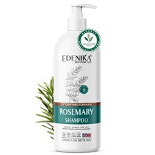 Champú con aceite de romero Edenika biotina engrosamiento crecimiento cuidado anti adelgazamiento 16 oz