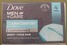 Barra corporal y facial 2x4Dove Men+Care para limpiar e hidratar la piel cuerpo y limpieza facial...