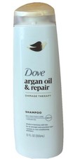 Champú Dove Argan Oil & Repair Damage Therapy, CUIDADO DE BIOPROTEÍNAS + ACEITE DE ARGÁN 12 oz