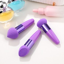 Juego de 3 bolígrafos de belleza soplo de polvo para maquillaje mezcla esponja cepillo esponjas