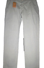 Pantalón a Rayas de Algodón Beige Caqui Claro Maestrami Talla US 40 EU 56