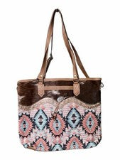 Bolso de Mano Myra Marrón Martinica Lavado Azteca