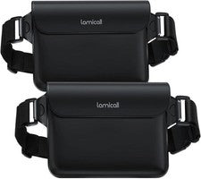 Riñonera impermeable Lamicall - Gran capacidad de 8,7" para iPad Mini y iPho