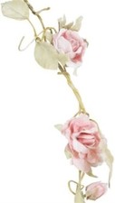 Guirnalda Rosa Sass & Belle Rosa Claro Flor Boda Vintage Elegante Decoración del Hogar