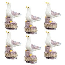 6 piezas mini decoraciones de resina para adornos de oficina en casa