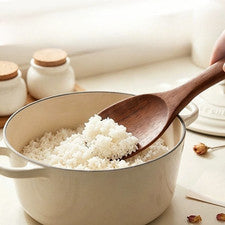 Pala de arroz palo de rosa 20,5 cm resistente al calor para cocina doméstica apta para lavavajillas
