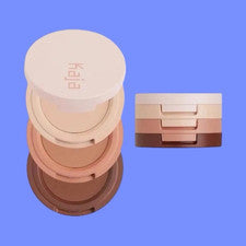 Sombra de ojos apilada Kaja Beauty Bento trío tonos 14 momento neutro
