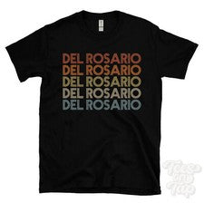 CAMISETA DEL ROSARIO ESTILO RETRO REPETIDO Hombre y Mujer Novedad Genial Nombre Regalo