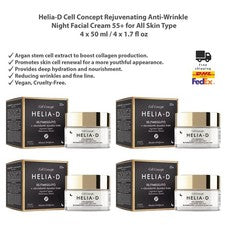 Helia-D Cell Concept Crema de Noche Regeneradora Antiarrugas 55+ Todo Tipo de Piel x4