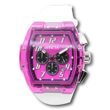 Reloj cronógrafo de cuarzo rosa oscuro Invicta S1 Rally Kinesia para hombre 47 mm 50079