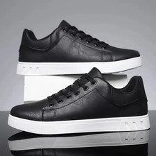 Zapatillas deportivas de cuero sintético para hombre Zapatillas bajas Suela de alta calidad Diseño con cordones