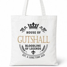 Bolso de Mano GUTSHALL Casa del Apellido Algodón Idea de Regalo