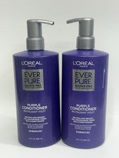 2 acondicionadores L'Oreal Paris EverPure púrpura hibisco 23 fl oz 680 ml cuidado del color