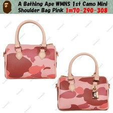 A Bathing Ape WMNS 1st Camo Mini Bolso de Hombro Rosa 1m70-290-308