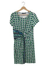 Vestido de verano Betty Barclay talla 38 verde azul estampado