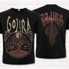 Camiseta Gojira Árbol del Mundo. Groove Metal, Post-Metal, Progressive Technical Death