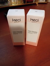 2x Base líquida Heci Beauty color beige claro/justo
