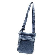 Denim Cartera Móvil con Cremallera, Bandolera Portátil para Mujer