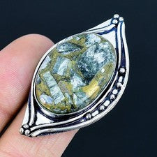 Anillo de joyería de plata esterlina 925 hecho a mano con piedras preciosas d...