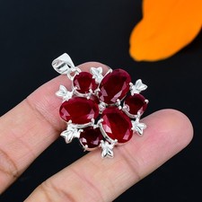 Colgante de joyería de plata esterlina 925 hecho a mano de piedras preciosas ...