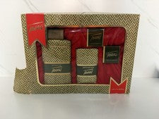 Juego de Regalo Vintage Lentheric Tweed Jabón de Talco Perfumado Miniaturas En Caja Retro