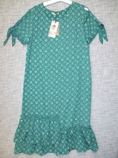 Vestido de manga corta verde azulado talla XL de moda Lamer para mujer