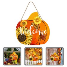 Letrero de calabaza decoración interior girasol decoración pared comedor