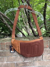 Spikes & Sparrow Bolso Bandolera de Cuero Genuino Mochila de Hombro Marrón Brandy Nuevo con Etiquetas