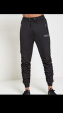 Pantalones de chándal ajustados negros para hombre