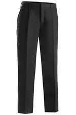 Pantalones chinos plisados delanteros negros Edwards estilo #2610 para hombre talla 34 longitud sin dobladillo